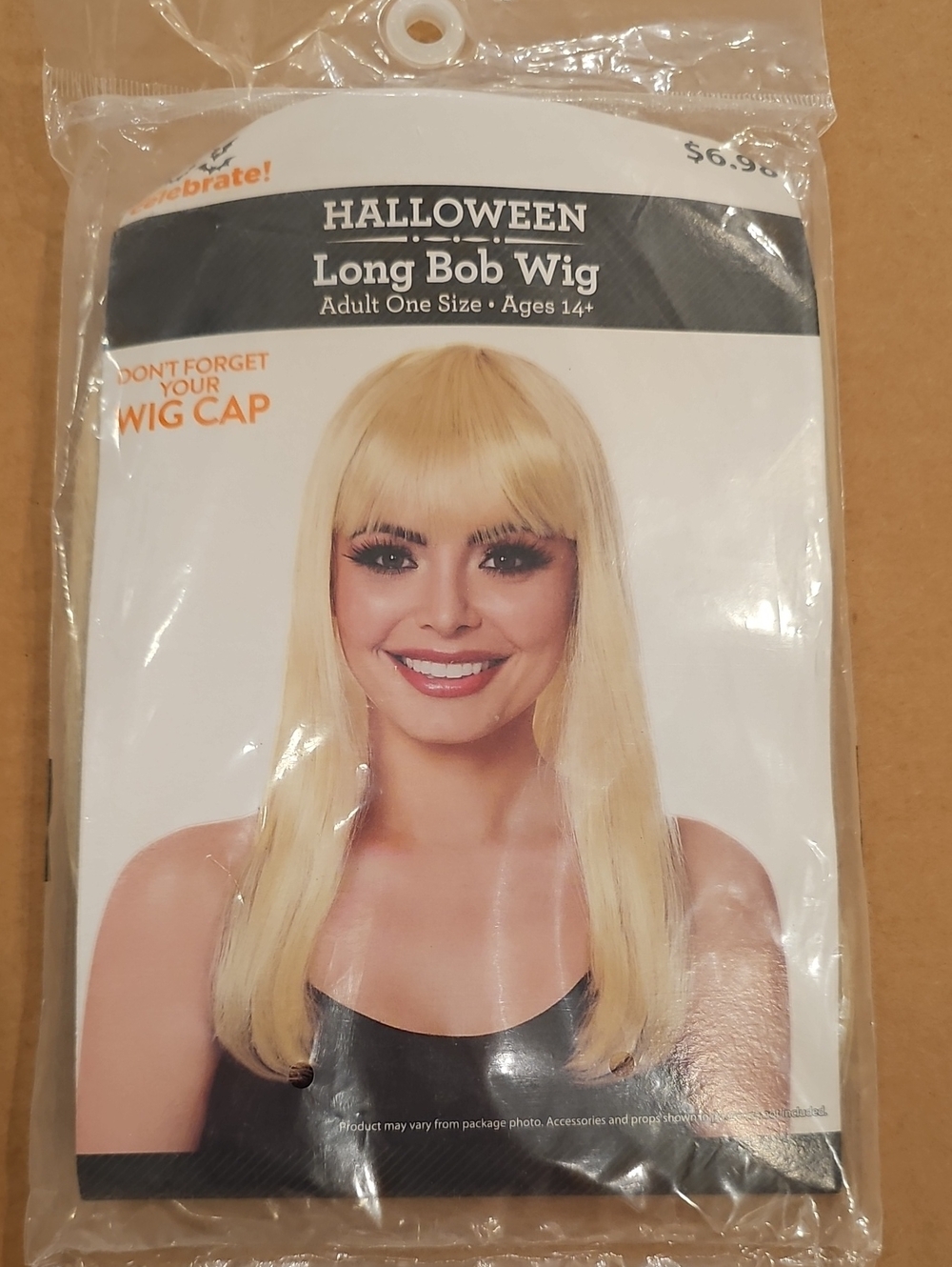 Halloween Long Bob Wig - Blonde
